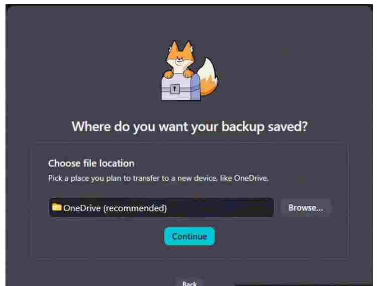 Firefox 火狐浏览器将推Win10转Win11原生备份工具，数据可全量加密迁移截图