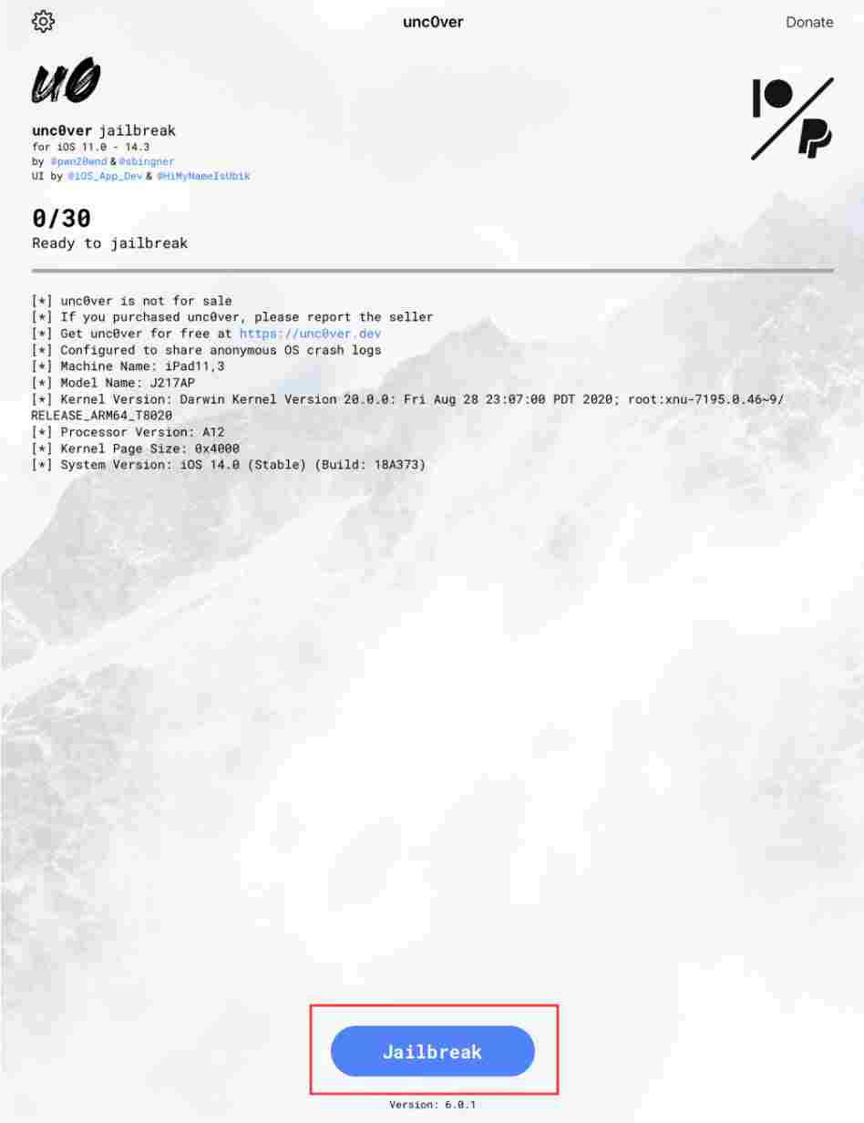 如何利用爱思助手越狱苹果设备​？利用爱思助手越狱苹果设备​的步骤截图