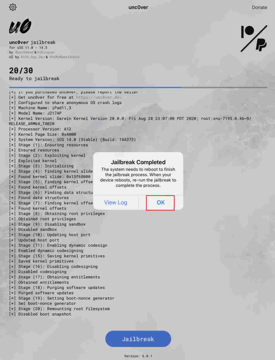 如何利用爱思助手越狱苹果设备​？利用爱思助手越狱苹果设备​的步骤截图