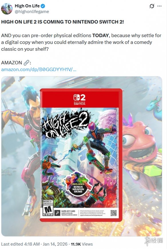 NS2版《高能人生2》将于4月20日发售! 实体版同步发行