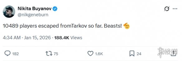 发售俩月仅1万多人通关! 《逃离塔科夫》挑战难度爆表