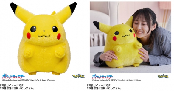 宝可梦30周年纪念推出经典圆润造型等身大皮卡丘娃娃