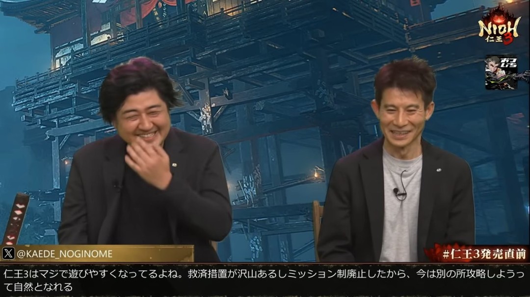 《仁王3》官方直播遇PS5崩溃报错 制作人都绷不住了