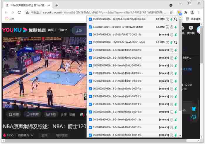 猫抓怎么抓取完整视频?猫抓抓取完整视频的操作步骤截图
