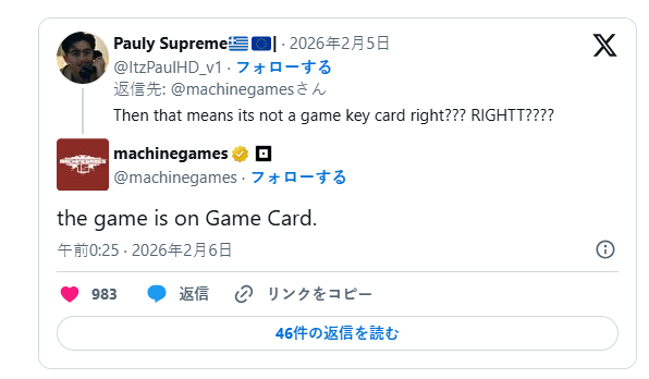 官方回应玩家《夺宝奇兵》NS2版不使用Key卡 玩家惊喜狂赞