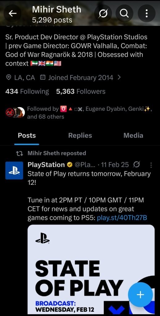 索尼高层说漏嘴! 下一期State of Play或将于2月12日举办