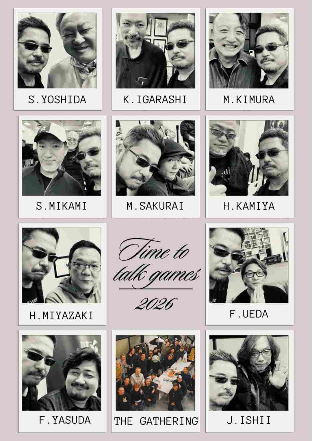 前《铁拳》制作人原田胜弘晒日本顶尖制作人们合照