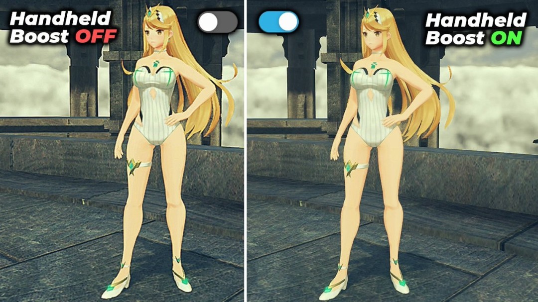 清晰不少！《异度神剑2》NS2掌机增强模式前后对比