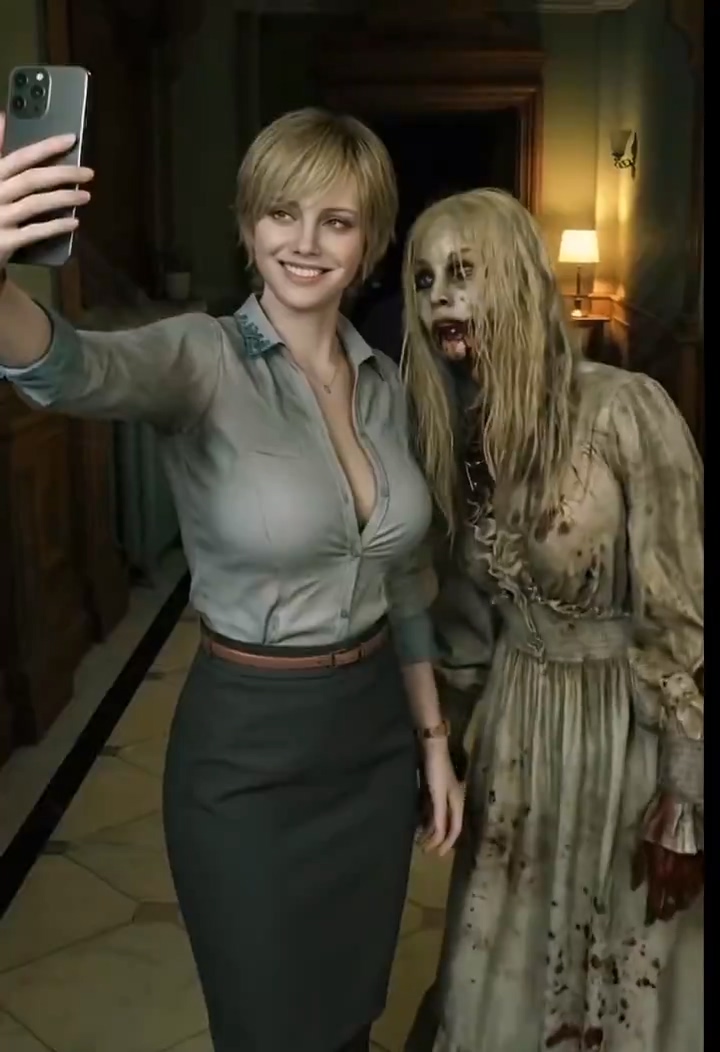 《生化危机9》AI视频:性感雪莉找每一个人合影