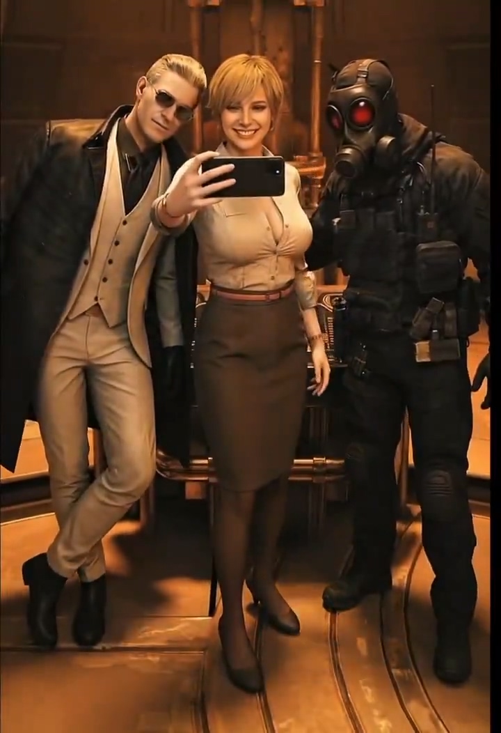 《生化危机9》AI视频:性感雪莉找每一个人合影